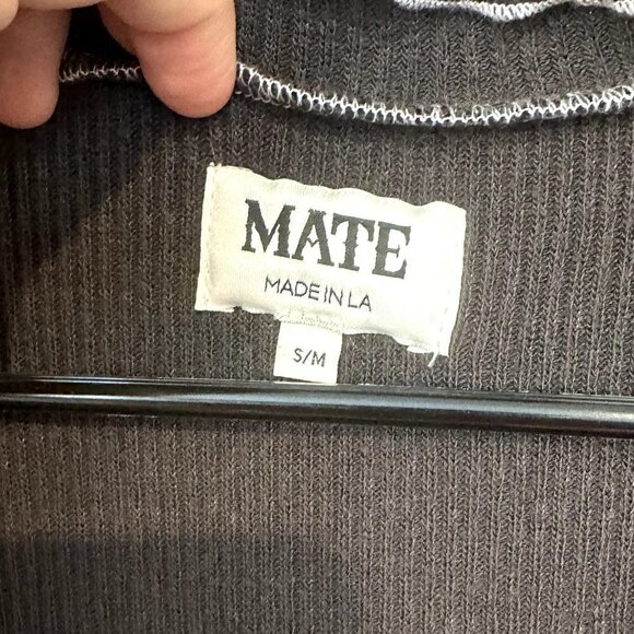 NWT MATE the Label Black Raylin Mockneck Tank - S/M - Picture 2 of 7